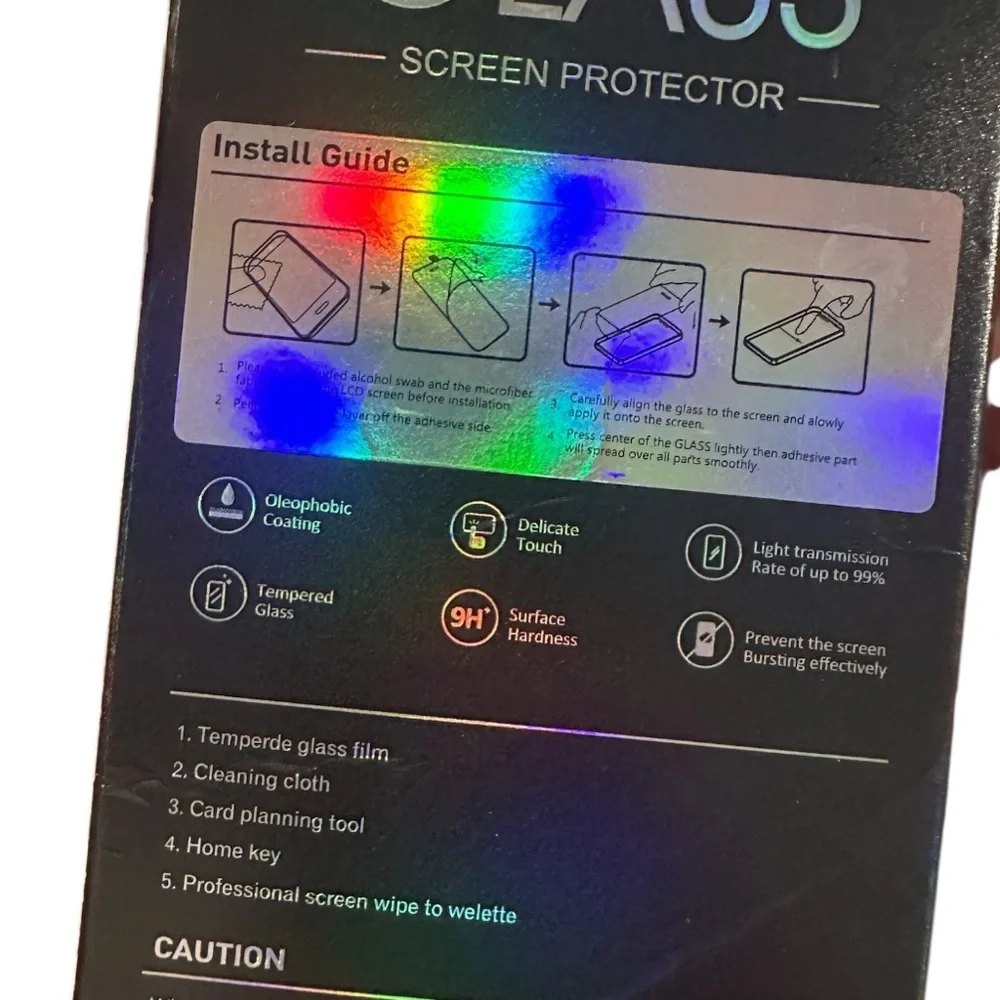 Glass Screen Protector for iPhone 11 Pro Max - Black